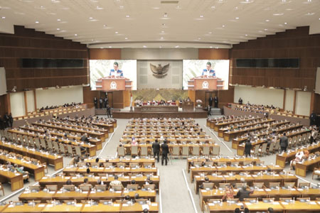Ilustrasi rapat paripurna dpr ri