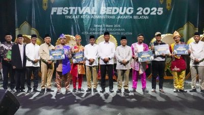 Gebuk Bedug Terbaik! Tim Jagakarsa Juara Festival Bedug Jakarta Selatan 2025.
