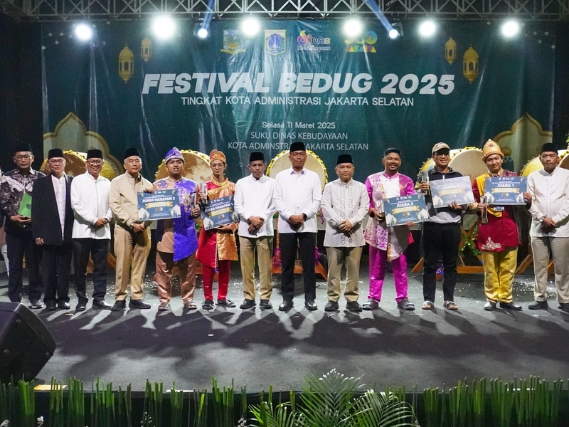 Gebuk Bedug Terbaik! Tim Jagakarsa Juara Festival Bedug Jakarta Selatan 2025.