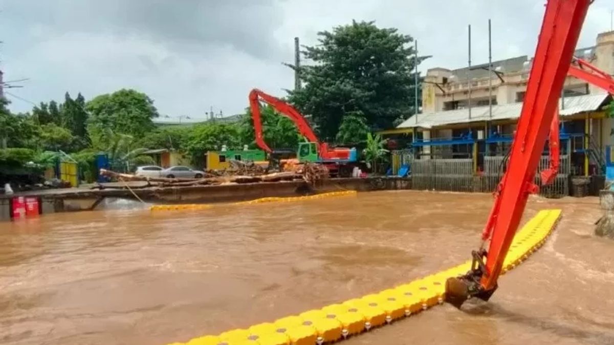 Ilustrasi situasi pintu air di Jakarta.