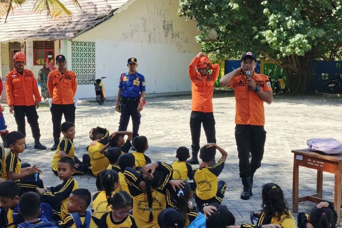 Pelatihan Kesiapsiagaan Bencana untuk Siswa SD Digelar di Kepulauan Seribu