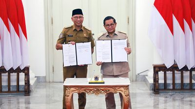 Gubernur DKI Jakarta, Pramono Anung menyampaikan, Pemprov DKI Jakarta mendukung Pemprov Lampung dalam mengembangkan sistem digitalisasi pelayanan publik, melalui pengembangan aplikasi super JAKI (Jakarta Kini).