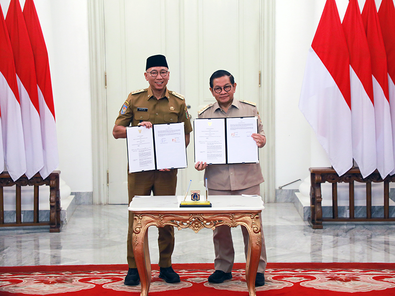 Gubernur DKI Jakarta, Pramono Anung menyampaikan, Pemprov DKI Jakarta mendukung Pemprov Lampung dalam mengembangkan sistem digitalisasi pelayanan publik, melalui pengembangan aplikasi super JAKI (Jakarta Kini).