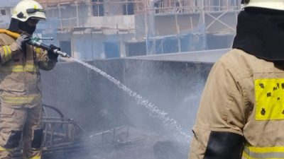 Kebakaran Ruko di Jalan Ratu Mawar Berhasil Dipadamkan