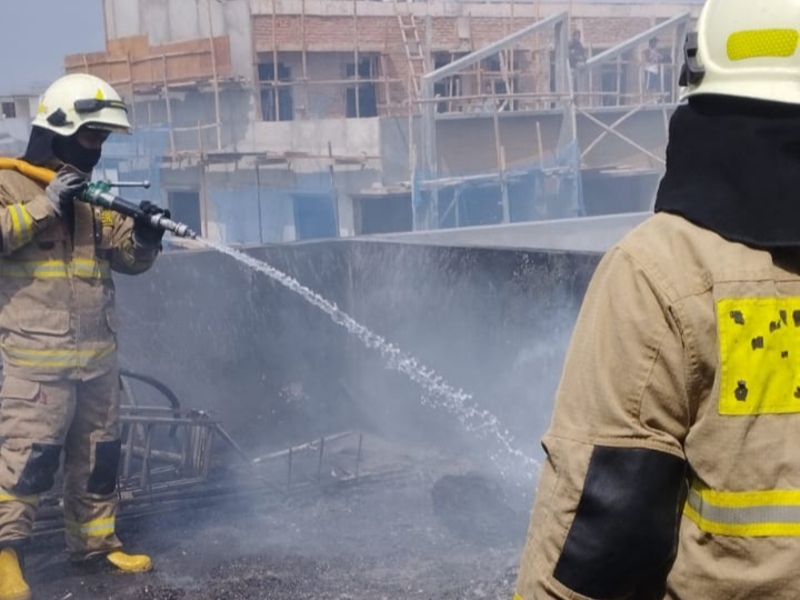Kebakaran Ruko di Jalan Ratu Mawar Berhasil Dipadamkan