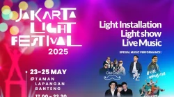 Poster gelaran Jakarta Light Festival 2025