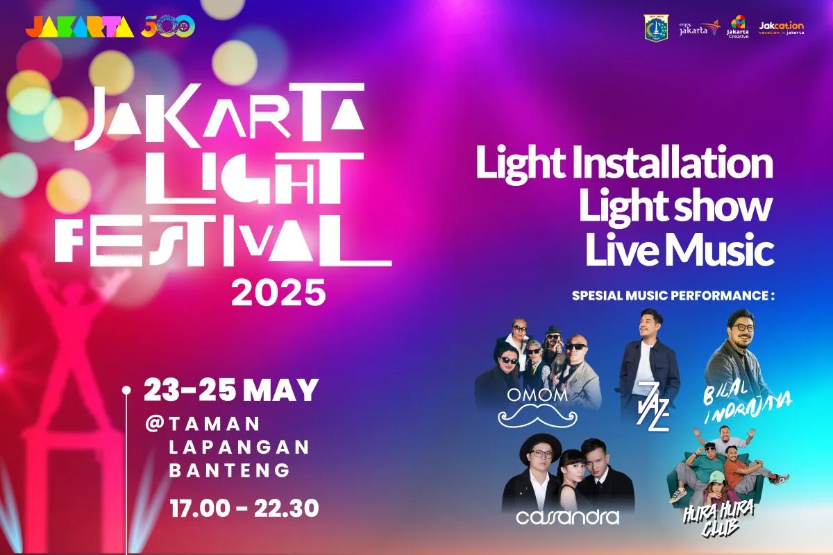 Poster gelaran Jakarta Light Festival 2025