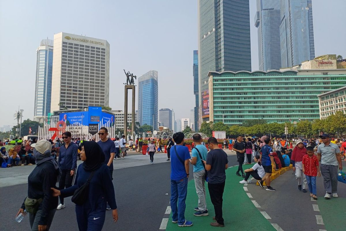 Istimewa - Dokumen foto car free day bundaran HI