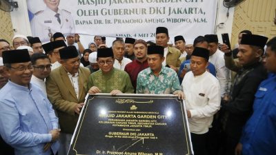 Pramono Anung Resmikan Masjid Jakarta Garden City