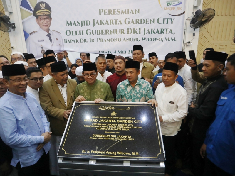 Pramono Anung Resmikan Masjid Jakarta Garden City