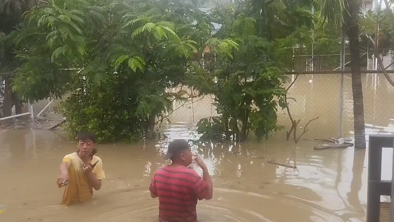 Saslah satu pemukiman warga yang terdampak banjir di daerah Bakasi