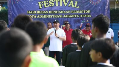 Wali Kota Jakarta Utara Pantau Langsung Hari Bebas Kendaraan Bermotor di Danau Sunter Selatan