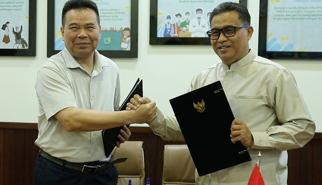 "Implementing Arrangement" Disdik Jabar dan LCVC Tiongkok di bidang pendidikan vokasi dan pelatihan guru, Selasa, 22 April 2025.