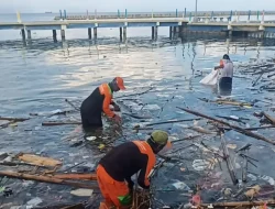 Kiriman Sampah dari Daratan Jakarta Jadi Tantangan di Perairan Pulau Tidung, Kepulauan Seribu