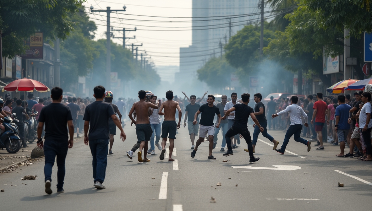 Ilustrasi Tawuran antar kelompok