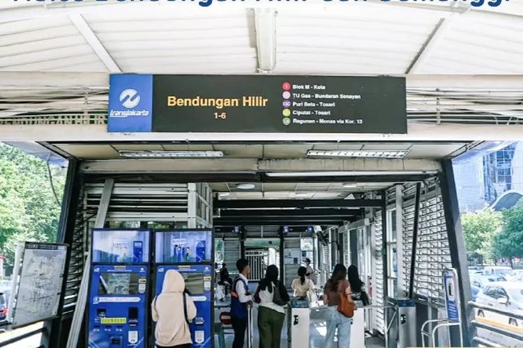 llustrasi - Halte Transjakarta