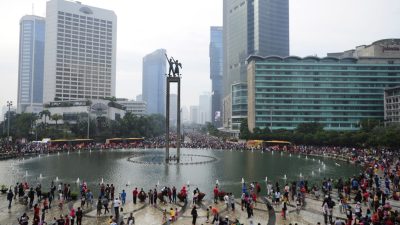 Hari Bebas Kendaraan Bermotor (HBKB) atau Car Free Day (CFD) di Bundahan HI