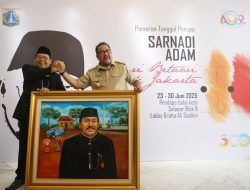 Wagub DKI Rano Karno Buka Pameran Lukisan Sarnadi Adam Bertema Betawi di Balai Kota