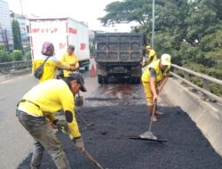 Perbaikan Jalan Flyover Jembatan Tiga Raya Selesai, Total Luasan Capai 348 Meter Persegi