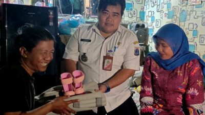 salah seorang Balita di RT 05/07 yang menderita lumpuh layu.