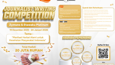 Total Hadiah Rp20 Juta Menanti di Journalist Writing Competition 2025, Angkat Topik Zymuno dan Etawaku